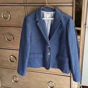 J. Crew Blue Blazer with Gold Buttons